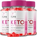 המעבדות - Refit Keto ACV חניכיים לירידה במשקל מתקדם עם Apple Cider Vinegar, תוסף, מסייע בהפחתה של שומן Belly, עבור כוח נוסף (180 מסטיקים)