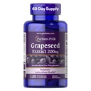 Proitan's Pride Grapeseed לחלץ 200 מ"ג, תוספת תזונתית לתמיכה אנטיoxidant ובריאות הלב, 2 חודשים אספקה, 120 קפסולות שחרור מהיר