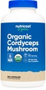 תוספי מזון Cordyceps Mushroom קפסולות 1100 מ"ג, 90  המשרת - CCOF מוסמך מיוצר עם אורגני, Gluten חינם, 550 מ"ג פר קפסולה (180 קפסולות)