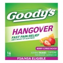 אבקת ה-Hangover של Goody, Double Action Fast Headache הקלה עם Aspirin ו- Caffeine, ברי Citrus Flavor, 16 Count