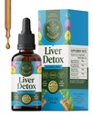HerBAMAMA Liver Cleanse Detox & Fix - Liver Support Supplements with Milk Thistle, Dandelion Root & Chanca Piedra - אלכוהול & סוכר חינם נוזל ניקוי תוספת, 42 ימים אספקה