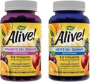 הדרך של הטבע חי! נשים וגברים 50+ Gummy Multivitamins, B-Vitamins, Delicious Flavors, 60 חניכיים Per Bottle