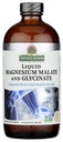 Magnesium Glycinate & Magnesium Malate נוזל - 16 Oz Magnesium Concentrate - טבעוני & Gluten-Free - Bone, השרירים, ו- Cardiovascular Support - מתאים לכל