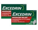 תוספת של Migraine Pain Reliever Caplets, 24 Count (Pack of 2)