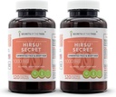 Hisu Secret 120 קפסולות (2 PCs), 1000 מ"ג, Saw Palmetto, Black Cohosh, Vitex, Spearmint, Lavender, Green Tea. Face & Body Hair (2x120 קפסולות)