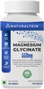 מגנזיום Glycinate תוסף - 60 טבליות x 121 מ"ג מגנזיום Magnesium, 555 מ"ג פעם נשים טהורות צ'יגליצר לבריאות טובה ושינה - נבדק ואמין עבור מתכת כבדה
