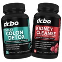 קולון וקידני ניקוי Detox תמיכה תוסף - 15 יום Intestinal ניקוי Pills & Probiotic for Bloating & Daily Bowel Movement Flush - Help Support Kidneys, Bladder & Urinary Tract Health