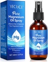Magnesium Oil Spray, Magnesium Oil for Feet, Pure Magnesium Oil Spray 2 Fl.Oz, 100% טהור וטבע מגנזיום גוף Spray, Topical Magnesium Spray, Natural Deodorant, קל ל Absorb ולהשתמש בו