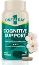 One A Day Cognitive Supplement - Brain Supplement to Support Cognitive Performance for Men and Women with Bacopa. כמו כן, הוא כולל Rhodiola, & Holyזיל, 30 קפסולות (Packaging May Vary)