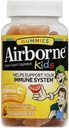 Airborne 500mg Vitamin C + Zinc Immune Support Supplement Gummies for Kids, Assorted Fruit Flavor, Gluten Free Crafted Blend with Powerful Antioxidants Vitamins C & E, 42 Gummies (4 Pack)