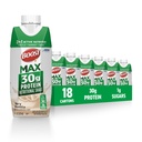 BOOST MAX חלבונים שקד מוכן לשתות - 30 גרם גבוה חלבון שקד - וניל | משקאות תזונתיים כדי לתמוך התאוששות שרירים לאחר אימון, 26 ויטמינים ומינרלים, 1g סוכר, 11 oz (Pack של 18)