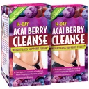 Applied Nutrition 14-Day Acai Berry ניקויse - 56 טבליות, Pack of 2 - משקל-Loss תמיכה Flush + Milk Thistle - 56 Total Serves
