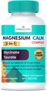 Magnesium CALM מורכב 2 ב 1 Glycinate ו Turate 90 יחידות ארה"ב מקורם מרכיבים חדשים רק 2024