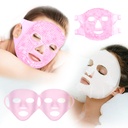 Reusable Ice Face Mask Set - Hot & Cold Therapy for Migraine, Tooth Pain, Puffune Relief with 2 Silicone Covers, Cooling Gel Pad for Swelling