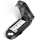 DUBSTAR Pill Cutter Splitter for Small and Tiny Pills, Multiple Pill Cutters for Small or Large Pills, Fitable Pill Splitter with Centering Device and Blade Guard for Multi Tablets (Black)