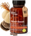 המנהרות של Plant Therapy Lion's Mane, אשר הושקעו ב-4 חודשים אספקה עם טורקיה Tail ו- Cordyceps תומכים ב- Memory Focus תוספי for Women & Men Brain Boost 120 קפסולות צמחוניות