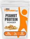 BulkSupplements.com Peanut Flour חלבון אבקת - Deffated Peanut Flour, אבקת חלבון בוטנים - פיוז חלבון פלור, Gluten Free, 30g לכל משרת, 1kg (2.2 lbs) (Pack of 1)