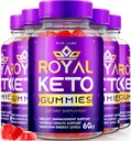 מעבדות rize - רויאל Keto Gummies - תמיכה אורגנית ACV עבור Belly Fat & משקל דיאטה, עבור גברים ונשים אפל Cider Vinegar תוספת חניכיים (300 מסטיקנים) (Pack של 5)