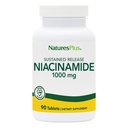 NaturesPlus Niacinamide, Sustained לשחרר - 1000 מ"ג, 90 טבליות - ויטמין גבוה-Potency ויטמין B3 תוסף - Vegetarian, Gluten Free - 90 משרתים