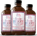 אנדי לין - LittleBerry, Elderberry Syrup לילדים עם ויטמין C & Zinc, Fast-Acting Immune Support Herbal Supplement, 4 oz (3-Pack)