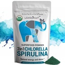 אבקת Chlorella Spirulina אורגני | Super Greens אבקת ו Smoothie Mix | עשיר ב Chlorophyll עבור Immune Support and Energy