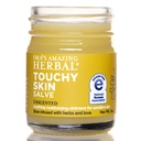 Ora's Amazing Herbal, Touchy Skin Salve, Eczema Cream Treatment, Anti-Itch Cream for Kids and Adults, Calendula Ointment for Natural Sensitive, Smell Free, Dry Skin Balm 1 oz Travel Size