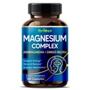 Magnesium Complex 8,600 מ"ג - x8 Power with Ashwagandha + גינקו בילובה - להירגע ולשחזור, מנוחה בשינה - ארה"ב Made & Tested (150 Count (Pack of 1))