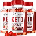 LIVORKA (3 Pack) TrimNova Keto ACV Gummies, TrimNova Gummies, TrimNova Keto ACV מסטיקנים, Trimnova, Trimva Keto פורמולה, Trimva Keto ACV GummiesMG 1050, 180 מסטיק במשך 3 חודשים.