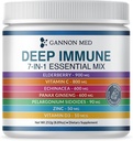 ויטמין Immunity for Adults and Kids - Immune Defense קפסולות עם Elderberry, ויטמין C, Echinacea, Garlic, Panax גינזנג ו- Zinc - 120 Caps (8.8 Oz אבקת)