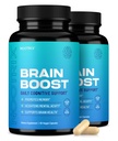 Nootrix Brain Boost Nootropic תוספת | תמיכה בזיכרון, מיקוד נפש, בריאות קוגניטיבית ואנרגיה | קידום בריאות Mood & Brain function
