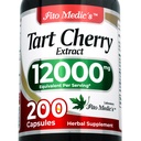 FTO MEDIC'S Lab | Tart Cherry קפסולות |200 קפסולות | 12000 מ"ג | Tart Cherry Extract | Cherry Extract | centrate Extract;Ultra High Absorption.