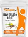 BulkSupplements.com Dandelion Root אבקת - Dandelion Root Supplement, Herbal Supplement - Vegan & Gluten Free, 500 מ"ג עבור שירות, 500g (1.1 lbs) (Pack of 1)