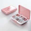 Daily Pill Organer, Pill Box for Purse - Dtouayz Travel Pill Case, תוסף ויטמין ותרופה Dispenser Waterהוכחה 6 השוואת תרופות הולדר, שבועי גלולות גדולות מכילות
