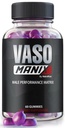 VasoManix Gummies, Vaso Manix Classic Male תוסף, All Natural Formula for Men, Premium Gummy כדי לתמוך ביצועים, אמון ובריאות כוללת, ביקורות רשמיות (60 מסטיקים)