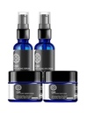 C60 פתרון טיפוח עור שלם - Anti Aging Moisturizer, Mask, Eye Cream ו Serum עם פחמן 60 Superantioxidant - Brighting for Dark Spots, Even Skin Tone, Eye Area, Fine Lines & Wrinkles