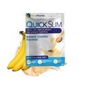 Quick Slim High Weight Loss Shakes for Women & Men, מלא אבקת החלפת Meal, Low Carb Diet Shakes, I לסירוגין, Keto, Gluten חינם (1 מנה, בננה עוגיות)