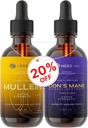 Bundle - מולליין Leaf Extract & Lions Mane Mushroom תוסף - תמיכה הנשימה ותמיכה במוח