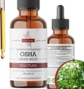 אורגני OSHA Root Tincture - תמיכה נשימת טבעית - מזון נוזלי ללא אלכוהול - טבעוני, לא GMO, מיוצר בארה"ב - 2 Fl Oz