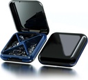 Small Pill Box Waterified Travel Pill Case Portable Daily Pill Container Pill Holder for Purse 4 השוואתיות Pocket Compact Medicine מארגנת עבור ויטמין, שמן Fish, Supplements, Medicare
