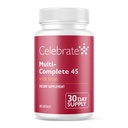 חוגגים ויטמינים Multi-Complete | Bariatric Multivitamin עם 45 מ"ג ברזל - דייאלי ויטמינים ומינרלים חיוניים עבור CD Gastrectomy & Gastric Bypass