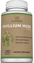 Premium Psyllium Husk סיבים תוסף 1450mg, 240 קפסולות