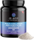 DR. EMIL NUTRITION Multi Collagen Peptides אבקת - 20g של אבקת חלבון hydrolyzed Collagen עם Hyaluronic Acid לשיער, עור, ציפורניים ופרקים - 30 משרתים