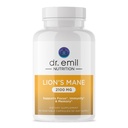DR. EMIL NUTRITION 2100 מ"ג אריות אורגניות Mane תוספי קפסולות - Focus, Mental Clarity & Cognition - Nootropic Lion's Mane Mushroom with Organic Lions Mane