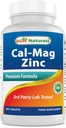#1 CAL MAG ZINC By Best Naturals - Essential מינרלים Complex - Manufactured in a USA Based GMP Certified Facility ו- צד שלישי נבדק לטוהר. מובטח!! - 180 טבליות