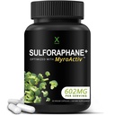 HUMANX Sulforaphane+ 602 מ"ג - ארה"ב צד שלישי נבדק - Sulforaphane with Broccoli Seed Extracted & Moringa - תומך בייצור אנטי-חמצן, Detoxification, & Cell Health - Broccoli