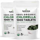 אורגני Chlorella טבליות 1000 Count | High Potency Superfood | Chlorophyll Pills from 100% Pure Green Algae | Broken Cell Wall for Max Absorption