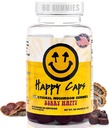 Lions Mane Mushroom Gummies forlaxation & Vi אורגני Functional Mushroom עם טורקיה Tail, Reishi, Chaga & Cordyceps - תמיכה מולד - תוספת טבעונית - 60 חניכיים
