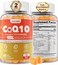 סוכר חינם CoQ10 200 מ"ג חניכיים - Coenzyme Q10 w /Taurine, ויטמין E, C, B6, B12, Znc - High Absorption CoQ10 תוסף עבור Antioxidant, Energy and Hear-t Health, 120 C.6, B12, Znc - High Absorption CoQ10 תוסף עבור Antioxidant, Energy & Hear-t Health, טבעוני 120 C.