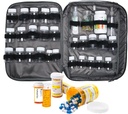 תרופות Bag Pill Bottle ארגן נסיעות עבור גברים נשים ביטוח ארגון Prescription Med Manager Water ויטמין סמים לשאת CA XL גדול Locked Lockable Pretty Potable