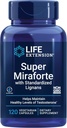 Life Extension Super Miraforte with Standardized Lignans, chrysin, Nettle Root, Muira puama, maca, אבץ, ממוקד פורמולה עבור יתרונות טסטוסטרון, Vegetarian, Gluten-Free, non-GMO, 120 קפסולות.